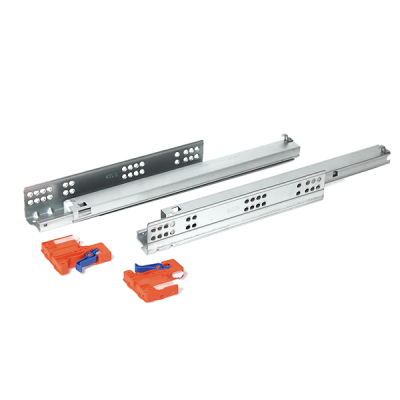 Направляющие скрытого монтажа L400 (с доводчиком)