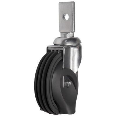 Колесо траволаторное с цапфой 125 мм (4 реборды)