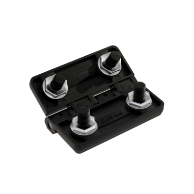 Петля для щитов 60*60 с болтом и гайкой М8 черная